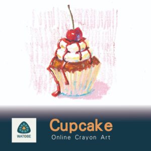 Online Crayon Art CupCake